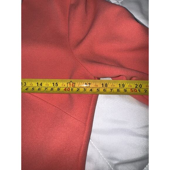 Donna Degnan Red V-neck Bell Sleeve Lined Mini Dress Size 2 - Picture 5 of 7